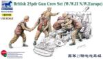 Bronco Models Figurine hobby Bronco Models Militare: Soldați - Artileriști britanici pentru tun de 25 de lire din Al Doilea Război Mondial (British 25pdr Gun Crew), Europa de Nord-Vest (CB35108)