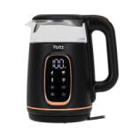Voltz Fierbător electric Oliver Voltz OV51230AF, 2200 W, 1, 7 l, 4 moduri, 13 setări de temperatură, afișaj LCD, comandă tactilă, negru/roz auriu (OV51230AF black/rose gold) Fierbator