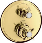 Hansgrohe Montreux kád és zuhany csaptelep süllyesztett z termosztáttal arany 16820990 (16820990)