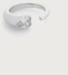 Guess inel pentru femei din oțel inoxidabil cu zirconiu cubic CRYSTAL LOVE 9BY2-AKDYZL_SLV (JUBR06.362JW)