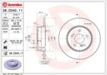 BREMBO Féktárcsa tömör Ø290mm 08. D340.11