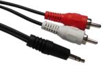 LTC Cablu Audio 2rca/jack 3.5 Gold 1.5m (ca1.5jr)