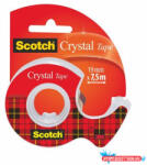 3M Ragasztószalag, adagolón, kézi, 19 mm x 7, 5 m, 3M SCOTCH "Crystal (LPM61975D) - nyomtassotthon