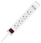 V-TAC Prelungitor 4 Cai Cu Intrerupator + 2usb 1.4m(3g1.5mm2) (sku-8808)
