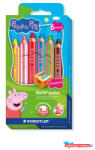 STAEDTLER Színes ceruza készlet, hatszögletű, jumbo, STAEDTLER „Noris® junior 140", Peppa malac, 6 szín (TS140C6L1) - nyomtassotthon