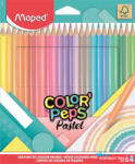 Maped Színes ceruza készlet, háromszögletű, MAPED "Color'Peps Pastel", 24 különböző pasztell szín (IMA831880) - nyomtassotthon