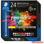 STAEDTLER Ecsetirón készlet, STAEDTLER "Pigment brush 371", 24 különböző szín (TS371C24) - nyomtassotthon