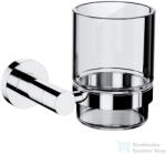 Omnires MODERN PROJEKT fali pohártartó üvegpohárral, króm MP60320CR (MP60320CR)