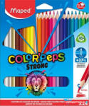 Maped Színes ceruza készlet, háromszögletű, MAPED "Color'Peps Strong", 24 különböző szín (IMA862724)