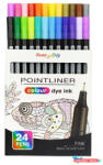 Pentel Tűfilc készlet, 0, 4 mm, PENTEL "Pointliner", 24 különböző szín (PENS4024) - nyomtassotthon