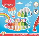 Maped Filctoll készlet, 1-5 mm, kimosható, vastag, MAPED "Color'Peps Jumbo", 12 különböző szín (IMA846020)
