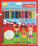 STABILO Színes ceruza készlet, hatszögletű, STABILO "Color", 24 különböző szín (TST192477)