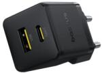 Baseus gyorstöltő Palm hálózathoz 30W 1xUSB-A 1xUSB-C PD QC 3.0 fekete 6932172672478