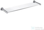 Omnires MODERN PROJEKT 55 cm-es üvegpolc, szálcsiszolt nikkel MP60930NI (MP60930NI)