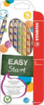 STABILO Színes ceruza készlet, háromszögletű, balkezes, STABILO "EasyColours", 6 különböző szín (TST3316)