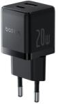 Baseus gyorstöltő Palm hálózathoz 20W 1xUSB-A 1xUSB-C PD QC 3.0 fekete 6932172672737