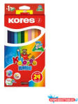 Kores Színes ceruza készlet, háromszögletű, jumbo, KORES "Kolores Jumbo", 24 különböző szín (COR_IK93524)