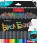 Faber-Castell Színes ceruza készlet, háromszögletű, FABER-CASTELL "Black Edition", 100 különböző szín (TFC116411) - nyomtassotthon