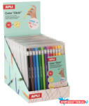 APLI Színes töltőceruza készlet, display, APLI "Color Click", 12 szín (LCA20545) - nyomtassotthon