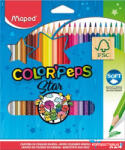 Maped Színes ceruza készlet, háromszögletű, MAPED "Color'Peps Star", 24 különböző szín (COR_IMA183224)
