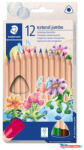 STAEDTLER Színes ceruza készlet, háromszögletű, vastag, STAEDTLER "Noris® natural jumbo 1280N", 12 szín (TS1280NC12) - nyomtassotthon