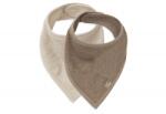 JOLLEIN Bandana nyálkendő 2 db Sand / Milky Coffee