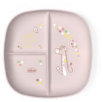 Chicco Osztott tányér pink 12m+