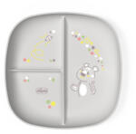 Chicco Osztott tányér grey 12m+