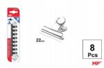  Irodai csipesz fém ezüst 22mm 8db (ATE-E528-685166)
