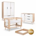 Klups LittleSky by KLUPS Sofie 3 részes babaszobabútor-szett ajándék pelenkázófeltéttel - bükk-fehér