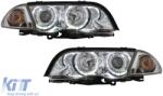 KITT Lightning Angel Eyes fényszórók BMW 3-as E46 Limousine Touring (05.1998-08.2001) króm (HLBME46C)