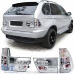  Átlátszó üveg hátsó lámpák ezüst króm BMW X5 E53 99-03 facelift előtti (ODTLB6012644)
