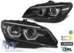  Xenon fényszóró szett 3D angel eyes-zal BMW Z4 E89 2009-2013, AFS-hez, fekete alap, bal és jobb (ABBMHX6010483)