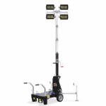 GENMAC Turn de lumina GENMAC Minerva TM6 4x160W LED 81400 lumeni, trailer tractare lenta neomologabil (GETM6M)