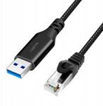 LogiLink adapter kábel CU0402 Ethernet Usb 3.0, A/m RJ45/M, aktív, 2 m (CU0402)