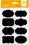  Etichete autocolante negre, 57x32 mm, Baisidi, 32 buc/set