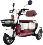 Samus Triciclu electric Samus Kentucky-3R1-10T1000-60V20-Beige-Burgundy, Putere 1000 W, Autonomie 60 Km, viteza maxima de 25 km/h, conform reglementarilor UE, fara permis (KENTUCKY-3R1-10T1000-60V20-Beige-B