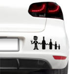 4 Decor Sticker auto - Iubitor de vin