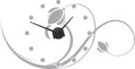 4 Decor Sticker Ceas de Perete Floare pe Val