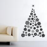4 Decor Sticker Pom de Craciun din fulgi de zapada - beestick-deco - 188,99 RON