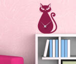 4 Decor Sticker Ceas de Perete Pisicuta Punctuala