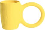Petit Friture Cană Donut 12 cm, galben-lămâie (T0630303)
