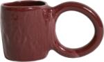 Petit Friture Cană Donut 9 cm, grena (T0630205)