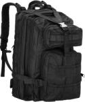 Sersimo Rucsac militar impermeabil pentru drumetii, ultra usor, 4 compartimente, negru (CS-0048) Rucsac tura
