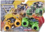 Spin Master Set 2 masinute metalice Monster Jam JCB Digatron si Grave Digger 1: 64 (6064128_20158336)