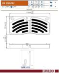 DANBLOCK set placute frana, frana disc DANBLOCK DB 2906782 (DB 2906782)