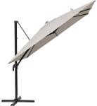 Naterial Umbrela terasa Naterial, otel/poliester, 286 x 286 cm, H 264 cm, Taupe