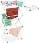 Relaxdays Racitor de rufe Relaxdays, 11 stangi, 6 nivele, extensibil, alb (46130308)