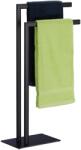 Relaxdays Suport prosoape Relaxdays, 2 stange, otel, 81 x 49 x 20 cm, negru (87365974)