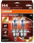 OSRAM Lampa Halogen H4 OSRAM NIGHT BREAKER 220, 220 Luminozitate, 150m Fascicul (89765734)